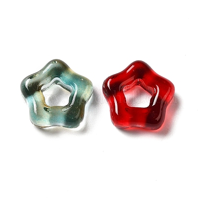 Европейская бусина из прозрачного стекла GLAA-H025-06-1