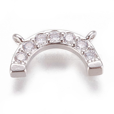 Латунные микро проложить кубического циркония подвески ZIRC-E145-73B-P-1