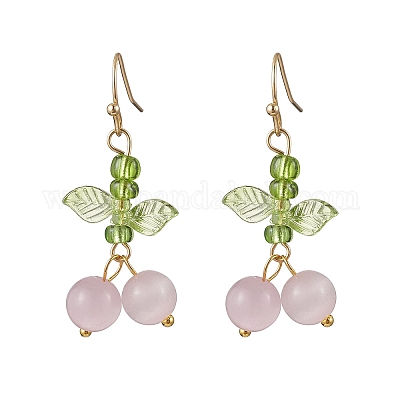 Глаза кота болтающийся серьги EJEW-JE06492-02-1