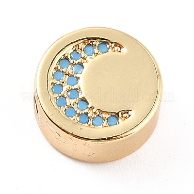 Стойки обшивки латунь микро проложить кубического циркония бусы ZIRC-C035-27G-1