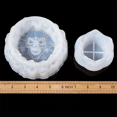 Posacenere antivento con coperchio in silicone stampo in resina