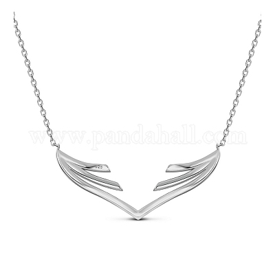 Ожерелье с подвеской из стерлингового серебра с родиевым покрытием JN602A-1