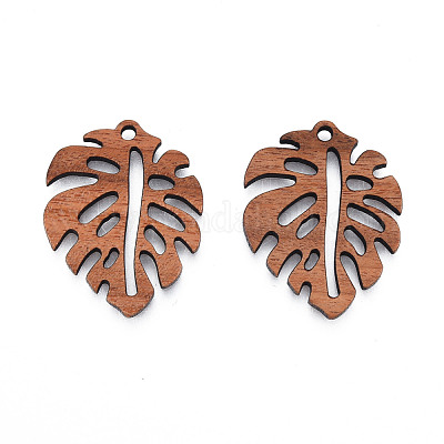 Подвески из натурального орехового дерева WOOD-N011-019-1