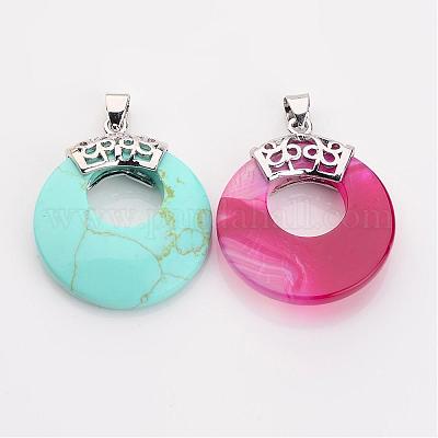 Природные и синтетические смешанные каменные подвески G-C071-M-1