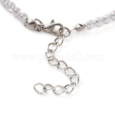 Красочные детские ожерелья из бисера с фруктами из полимерной глины NJEW-JN03288-1