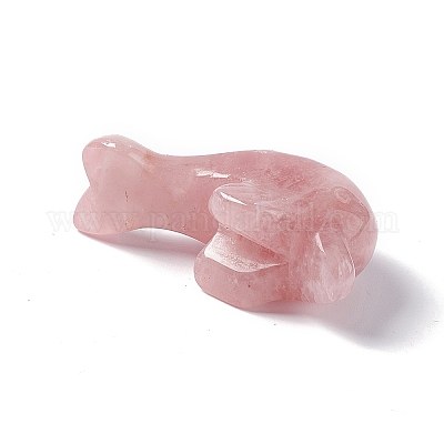 Натуральный розы украшения кварц дисплей DJEW-G031-01E-1