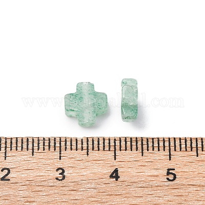 Натуральные зеленые клубничные кварцевые бусины G-K369-04H-1