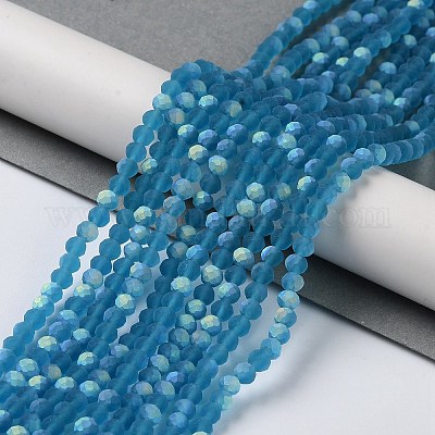 Прозрачные стеклянные бусины EGLA-A034-T4mm-MB27-1