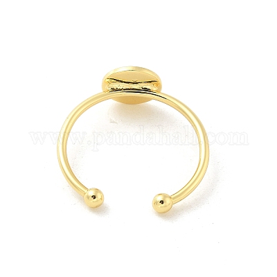 Componenti dell'anello del polsino aperto in ottone&nbsp;LS-KK-G518-06G-03-1
