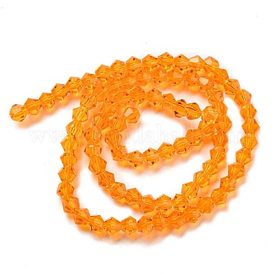 Прозрачные стеклянные бусины GLAA-F029-4mm-23-1