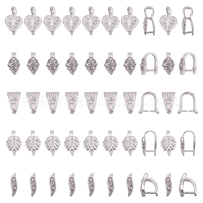 Держатели пончик из латуни&nbsp;KK-PH0001-19-WH-1