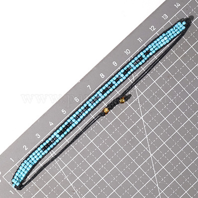 Минималистичные геометрические браслеты из бисера miyuki GV3965-2-1