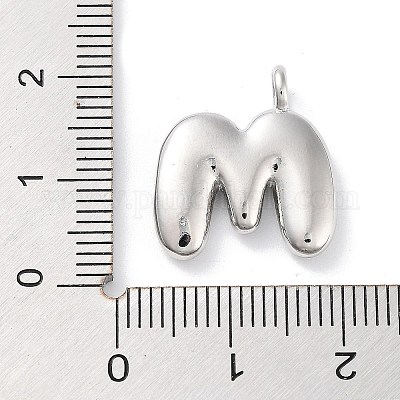 Подвески из латуни с покрытием стойки с буквами-шариками X-KK-C050-01P-M-1