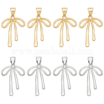 Латунные микропаве прозрачные подвески с фианитом FIND-BC0013-57A-1