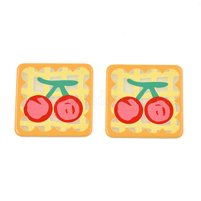 Прозрачные акриловые кабошоны с принтом TACR-N016-17-1