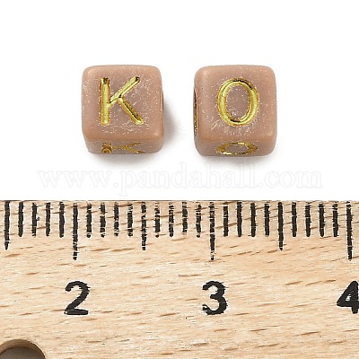 Непрозрачные акриловые бусины OACR-H046-01A-1