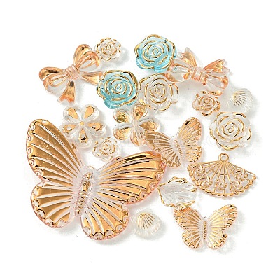 Прозрачные акриловые бусины&nbsp;X1-OACR-O006-03B-1