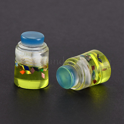 Прозрачные бисеры из смолы RESI-WH0020-023-1