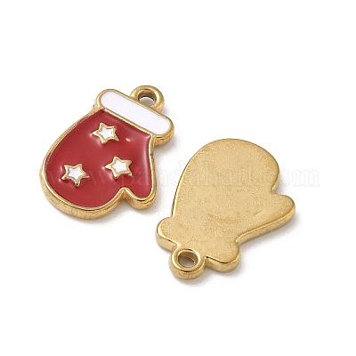 Подвески из нержавеющей стали 304 с эмалью STAS-L300-012G-20-1