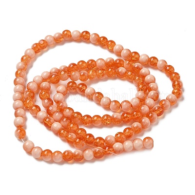 Стеклянные бусины кракле X1-GLAA-U001-6mm-10-1