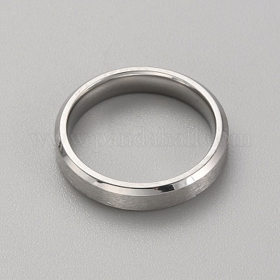 Простое кольцо из нержавеющей стали для женщин RJEW-WH0015-06B-1