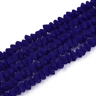 Нити из матовых непрозрачных стеклянных бусин GLAA-N017-4mm-20-1