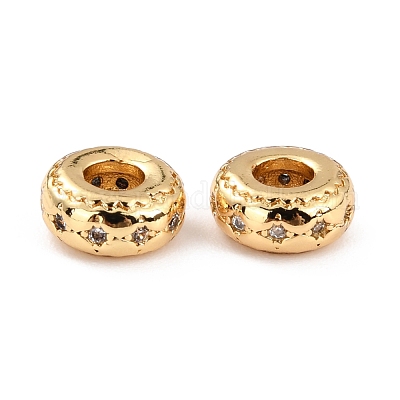 Латунные микропаве из прозрачного кубического циркония ZIRC-P091-05B-G-RS-1