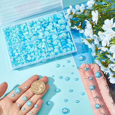 70 г 5 стиля АБС пластик имитация жемчуга кабошоны OACR-SC0001-45F-1