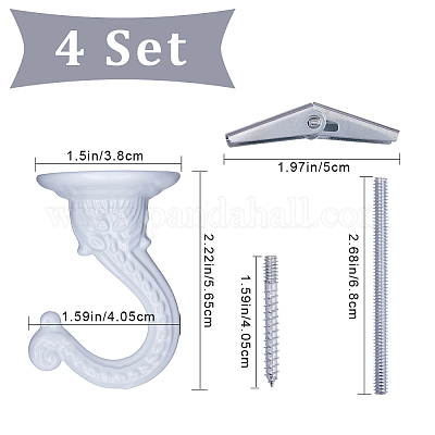Крючки для освещения люстр из сплава FIND-WH0191-02A-1