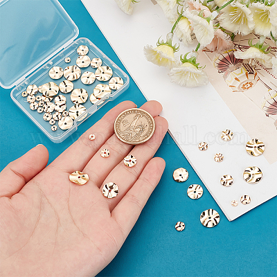 40шт 4 стильные латунные бусины KK-PH0009-08-1