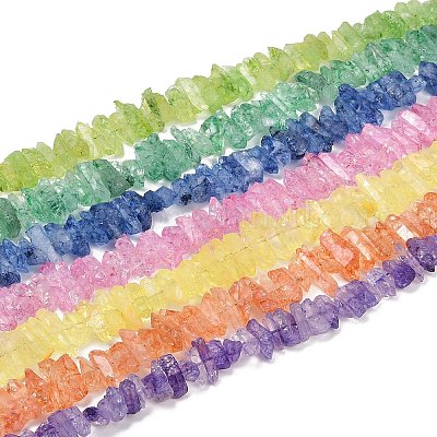 Натуральный хрустят кварц бисер пряди G-R012-B06-01-1