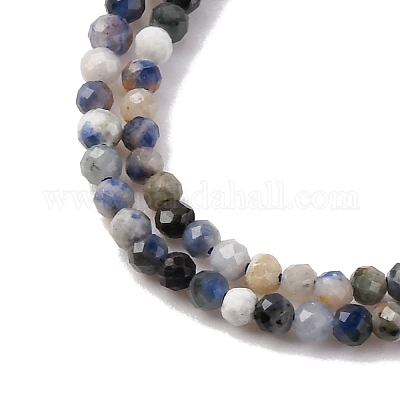 Природный содалит бисер нитей G-RM241221-A5-1