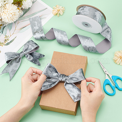 15 ярд односторонних плоских бархатных лент OCOR-WH0082-129-1