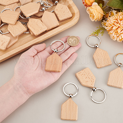 Деревянный брелок AJEW-WH0471-144-1
