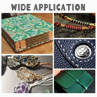 10 карта 10-х цветных круглых вощеных нейлоновых шнуров YC-PH0002-42-1