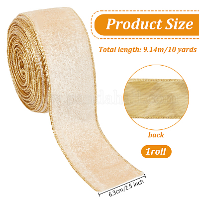 Односторонняя бархатная лента с проволокой OCOR-WH0078-222A-02-1