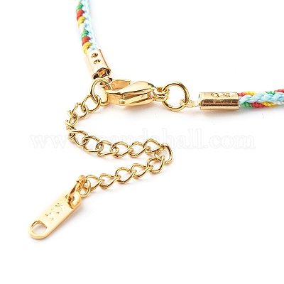 Браслеты из нейлона с закрученным шнуром BJEW-JB06479-04-1