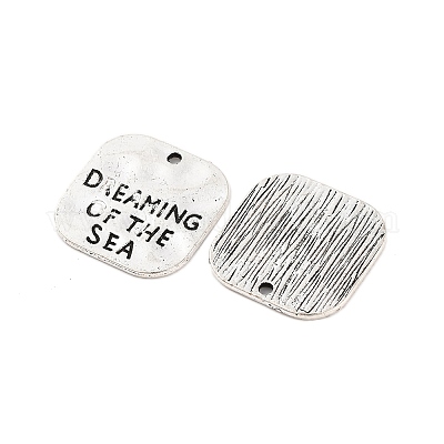 Чеканный квадрат резное слово мечтает о море тибетский стиль X-PALLOY-A15333-AS-1