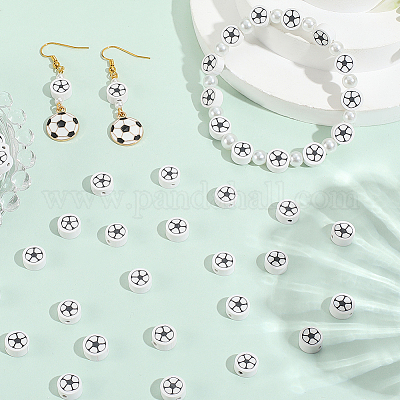 5 нить бусин ручной работы из полимерной глины CLAY-SC0002-44-1