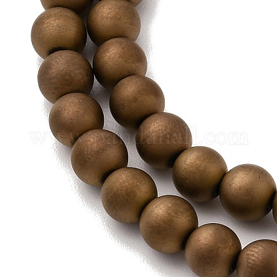 Гальванические нити из синтетических немагнитных гематитовых бусин G-H327-D02-02-1