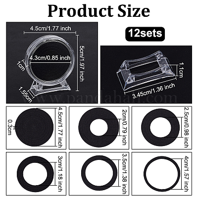 12 коробка акриловая коробка для хранения монет AJEW-OC0014-17B-1