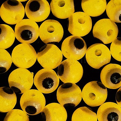 Светящиеся и печатные непрозрачные акриловые бусины LACR-G050-01G-1