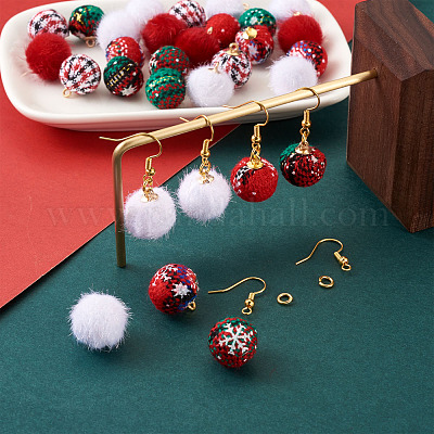 50pcs Breloques Noël Mini Pendentifs Différents Pour DIY Fabrication De