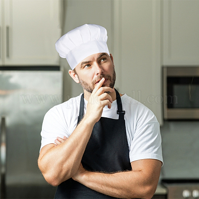 2 шт. регулируемый колпак повара из поликоттона AJEW-CN0002-25A-1