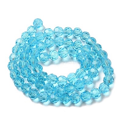 Прозрачные стеклянные бусины EGLA-A035-T8mm-D08-1