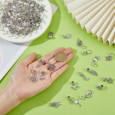 72 шт. 18 стиля сплава европейские подвески с подвесками FIND-FH0008-45-1