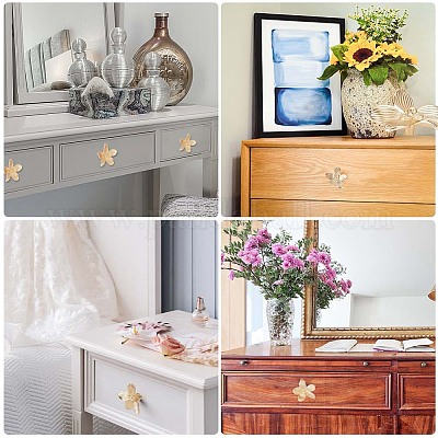 Ручки ящика цветка сплава цинка FIND-WH0147-76G-1