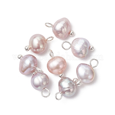 16 шт. 2-цветные подвески-картофелины из натурального культивированного пресноводного жемчуга PALLOY-JF04662-1