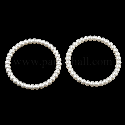 Подвески с разъемом из абс-пластика с имитацией жемчуга OACR-K001-30A-1