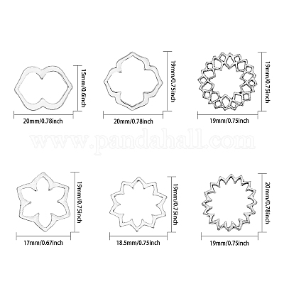 120 шт. 6 стиля тибетского стиля сплава соединительные кольца FIND-CA0007-42-1